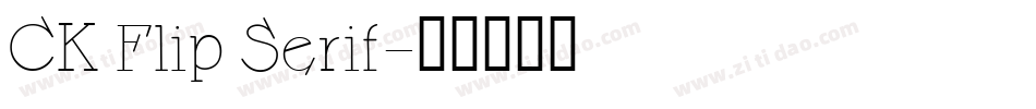CK Flip Serif字体转换
